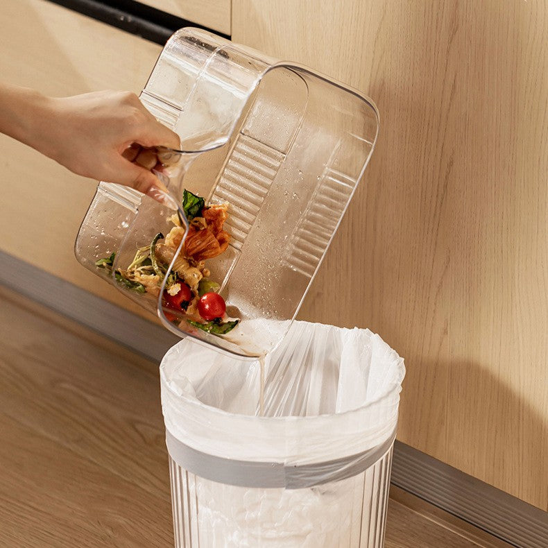 Cabinet Door Hanging Kitchen Waste Bin With Scrapper