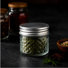 Glass Airtight Storage Jar with Sealing Lid (120ml)
