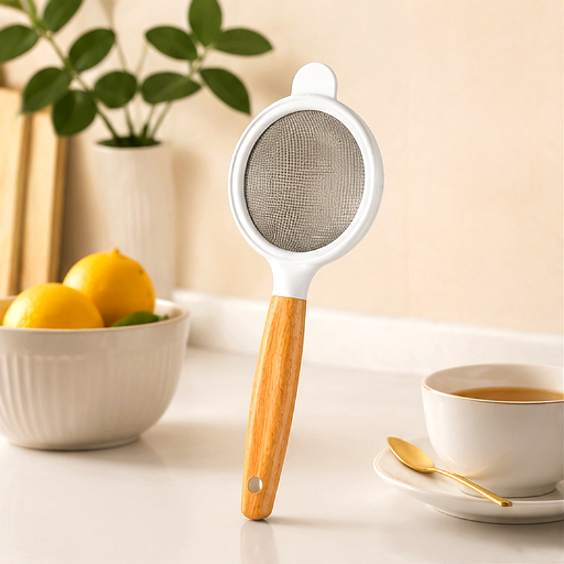 Fine Mesh Tea Strainer with Comfortable Handle