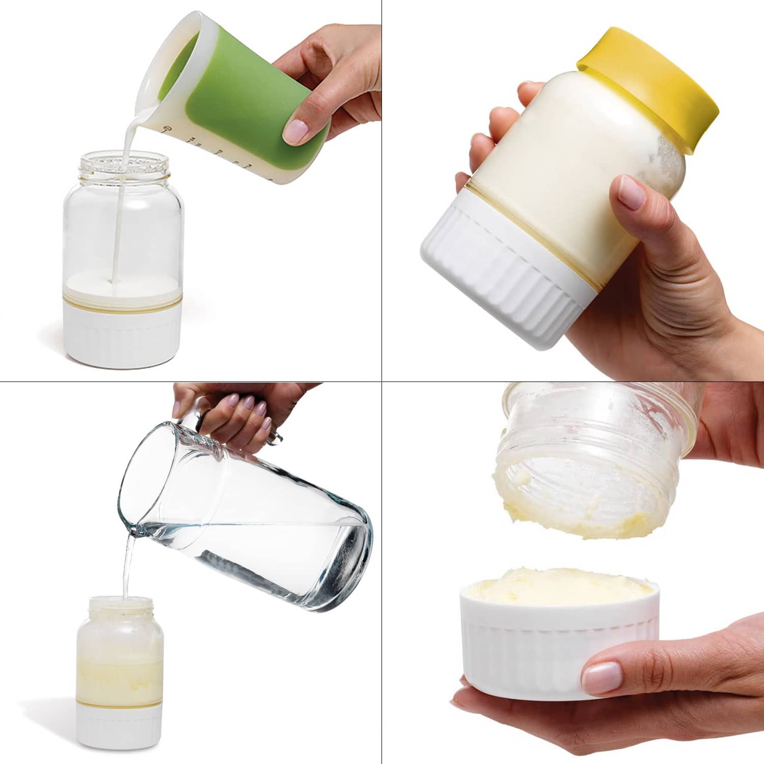 Compact Handheld Butter Making Container With Ramekin(400ml)