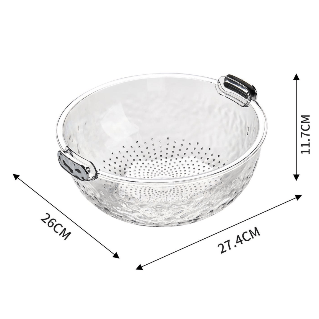Double-Layered Crystal Drain Basket