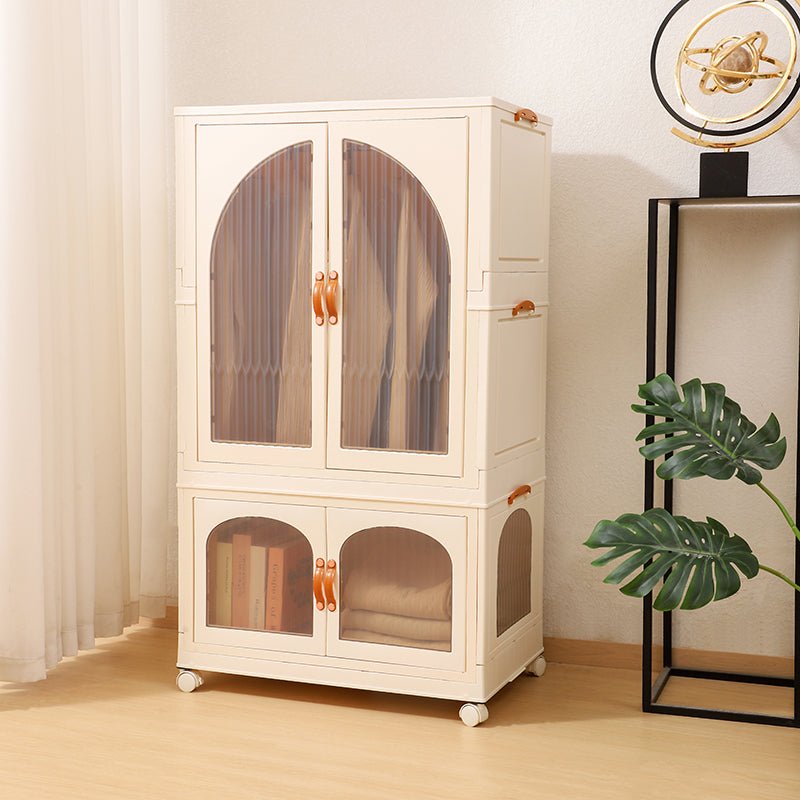 Foldable Double Door Storage Wardrobe Closet