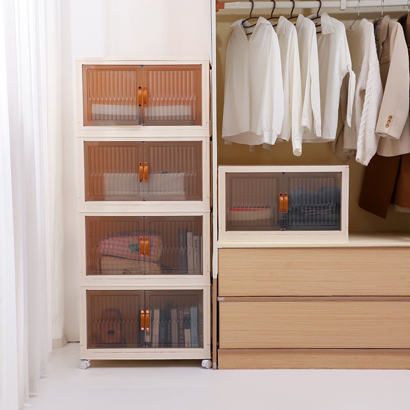 Foldable Double Door Storage Wardrobe Closet