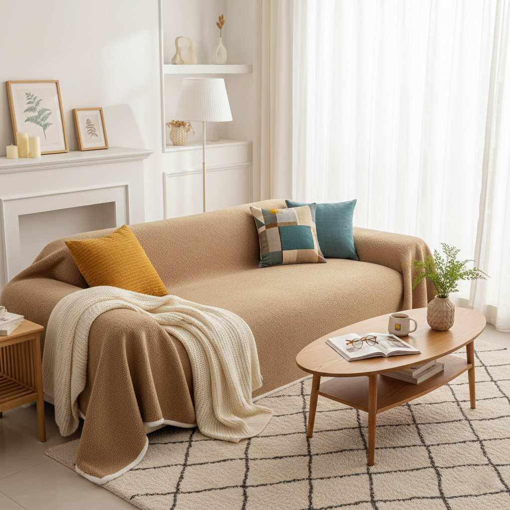 Elegance Chenille Sofa Cover : EM-SC-44