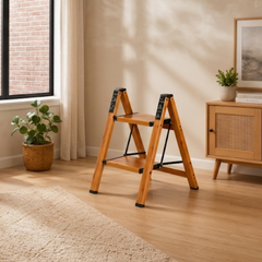 Foldable Multi-Step Ladder with Anti-Slip Wide Steps