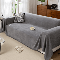 Elegance Chenille Sofa Cover :EM-SC-13 (Grey)