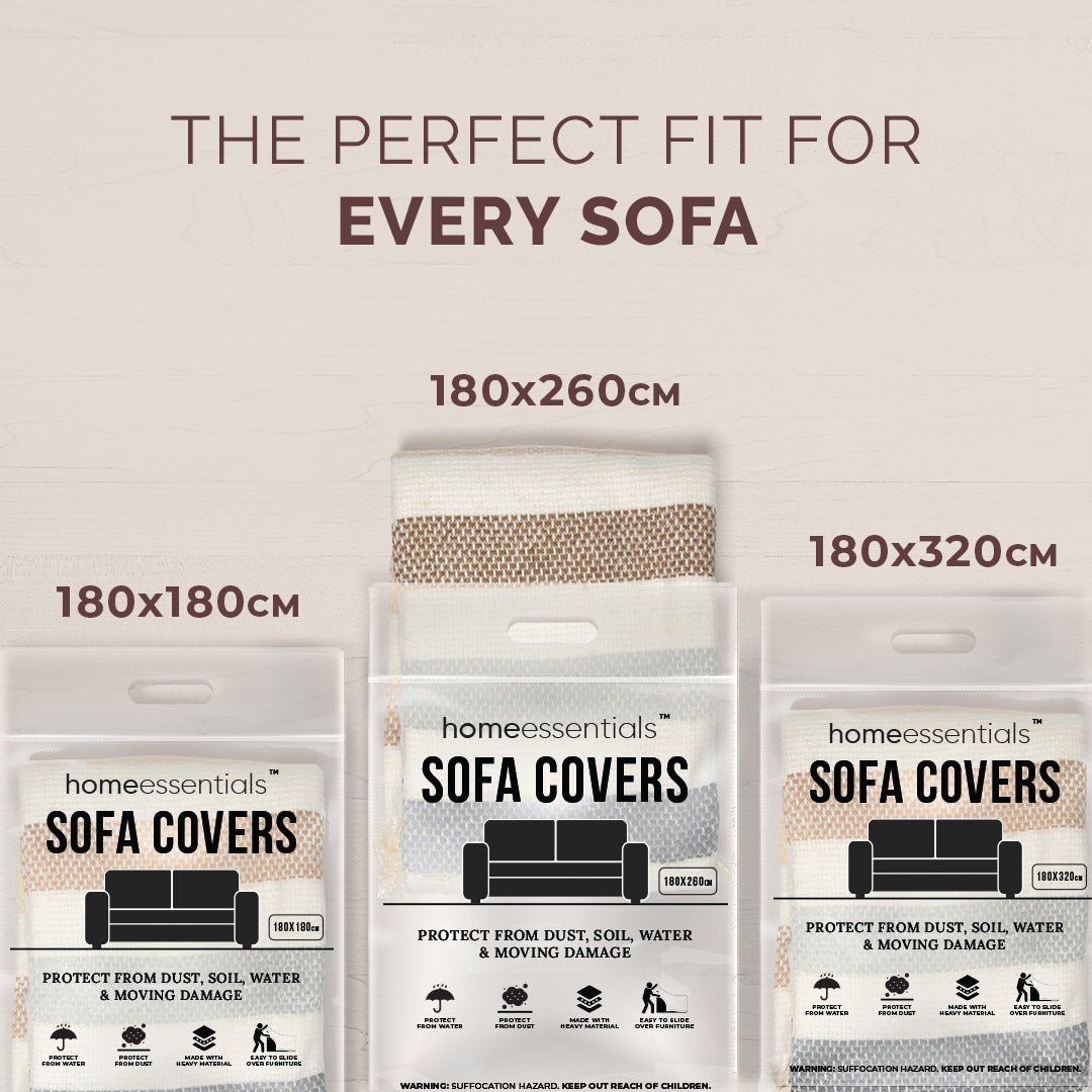 Elegance Chenille Sofa Cover : EM-SC-21 (Coffee)