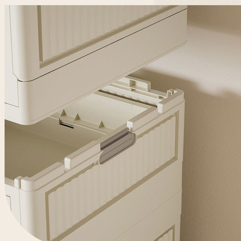 Foldable Storage Wardrobe with 1 Cabinet & 1 Drawer