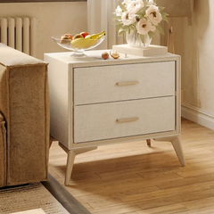 Bedside Cabinet with 2-Oxford Storage Drawers