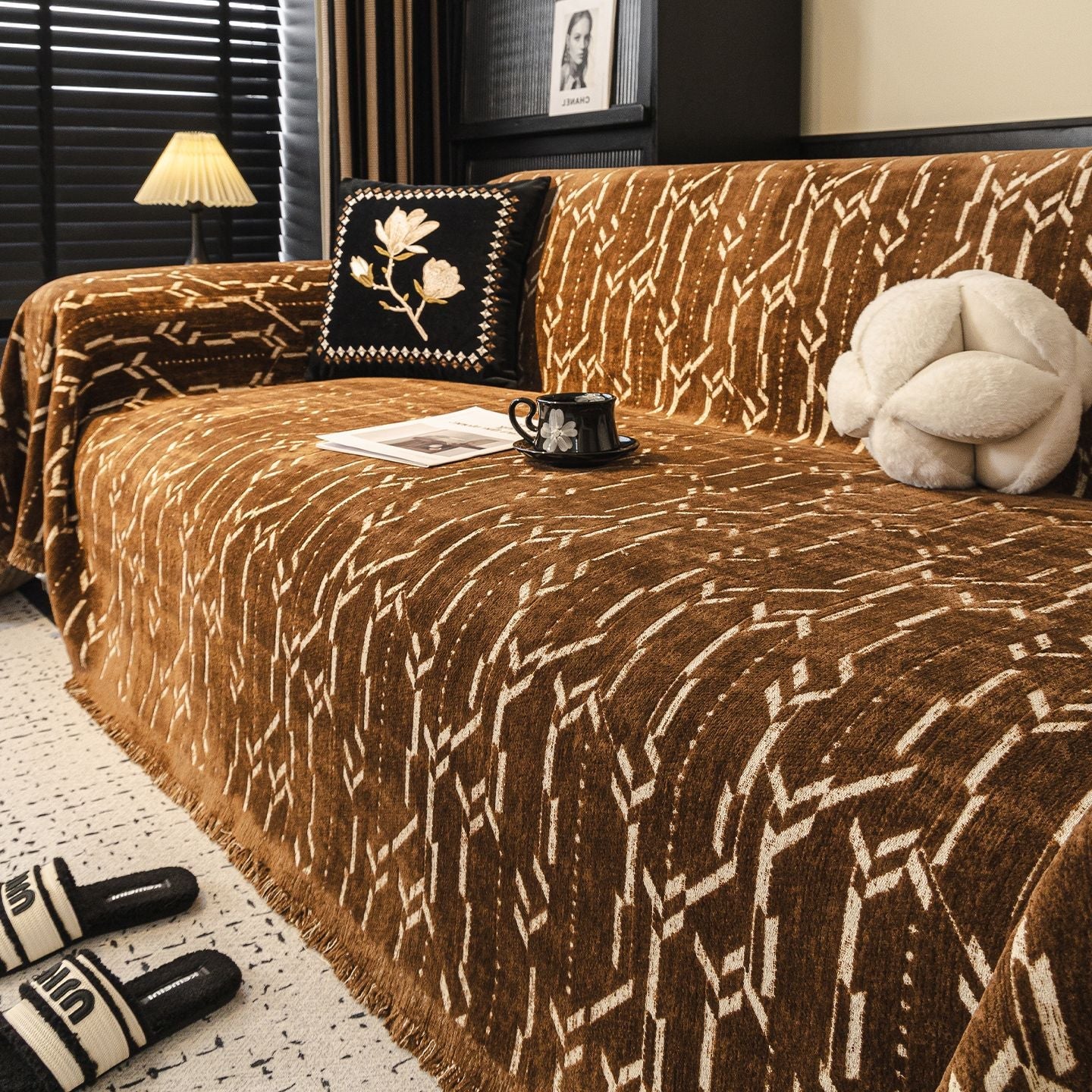 Elegance Chenille Sofa Cover : EM-SC-46
