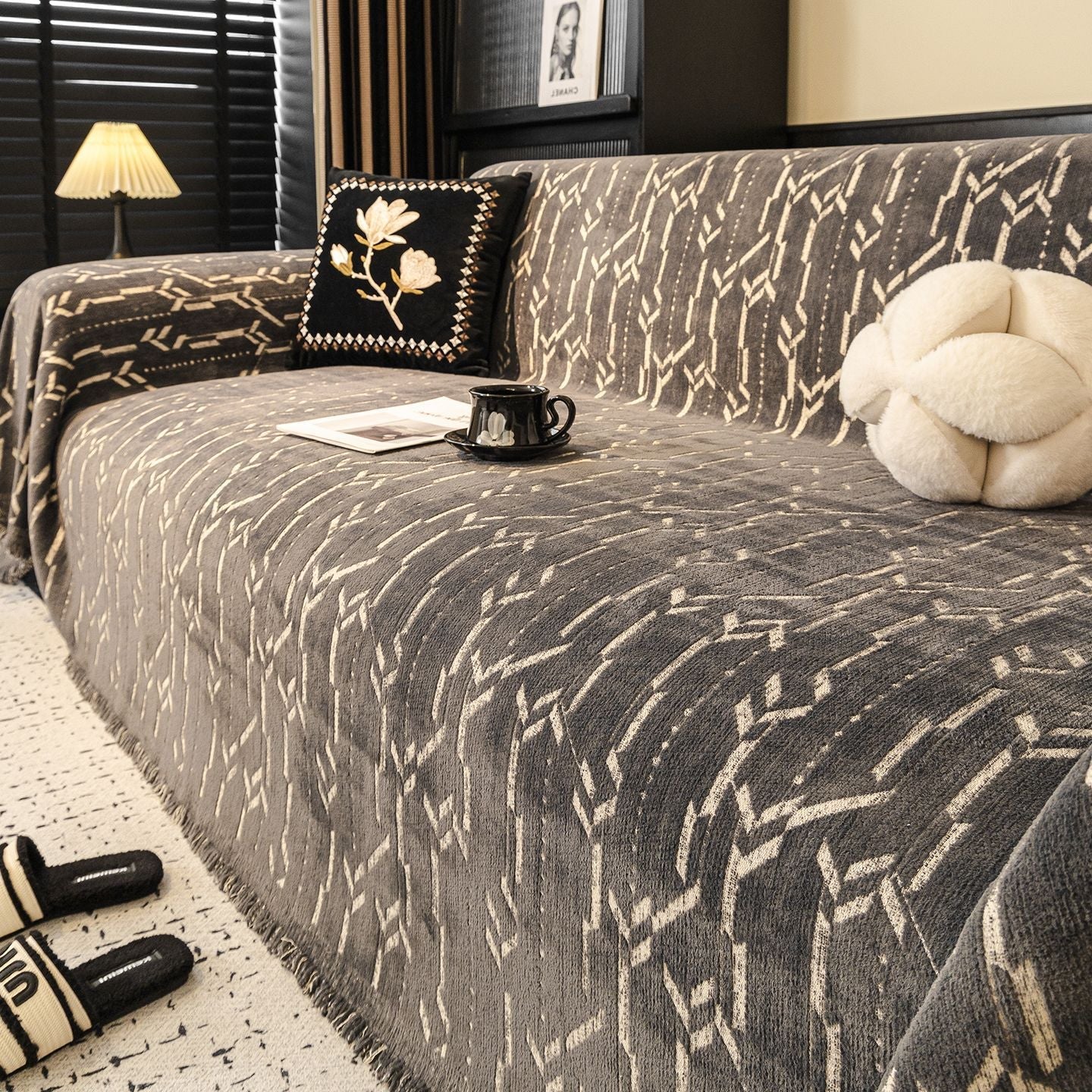 Elegance Chenille Sofa Cover : EM-SC-46