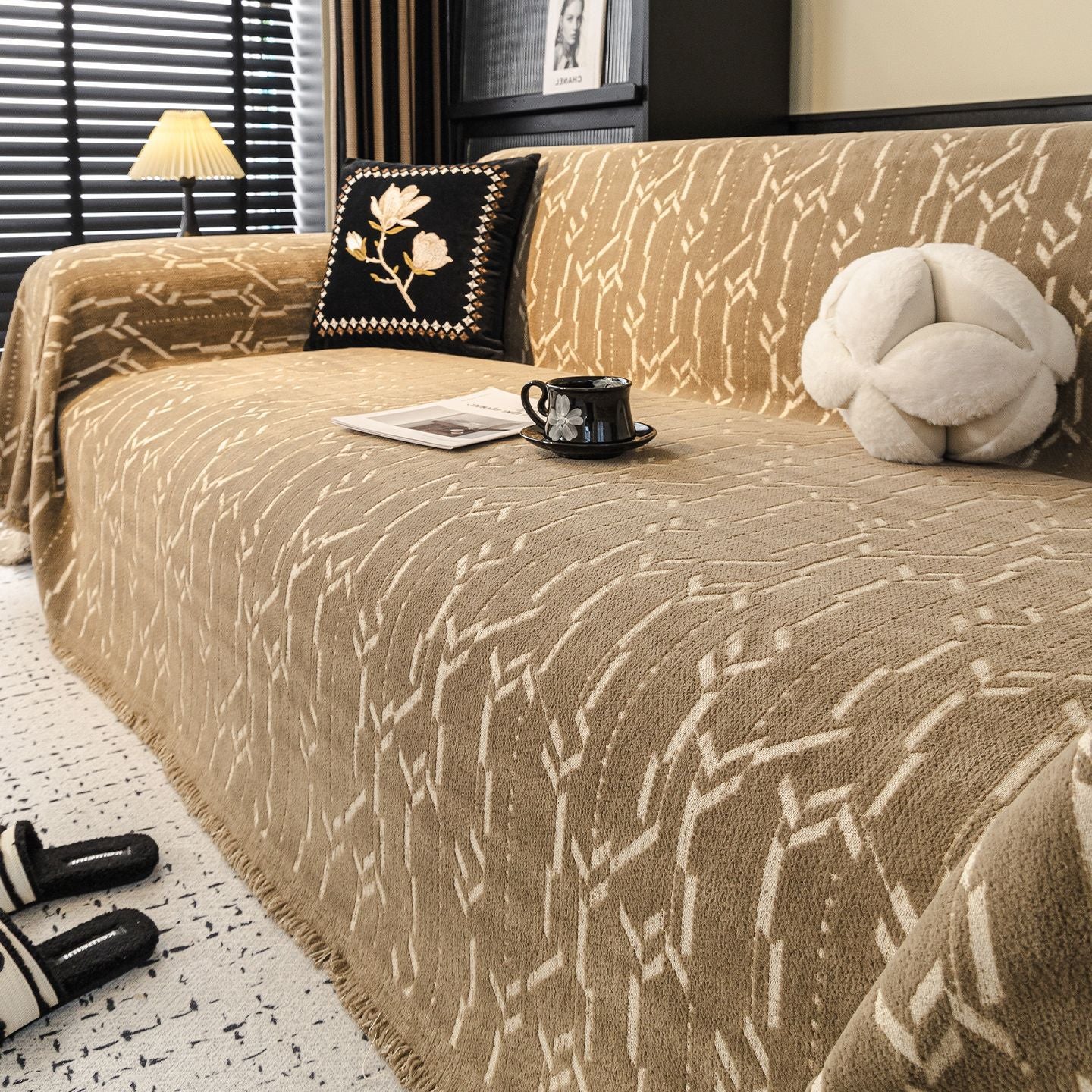 Elegance Chenille Sofa Cover : EM-SC-46