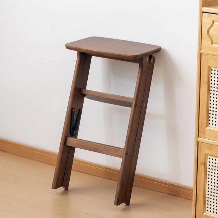 Compact Climb Utility Nanmu Wood Step Stool(63cm)