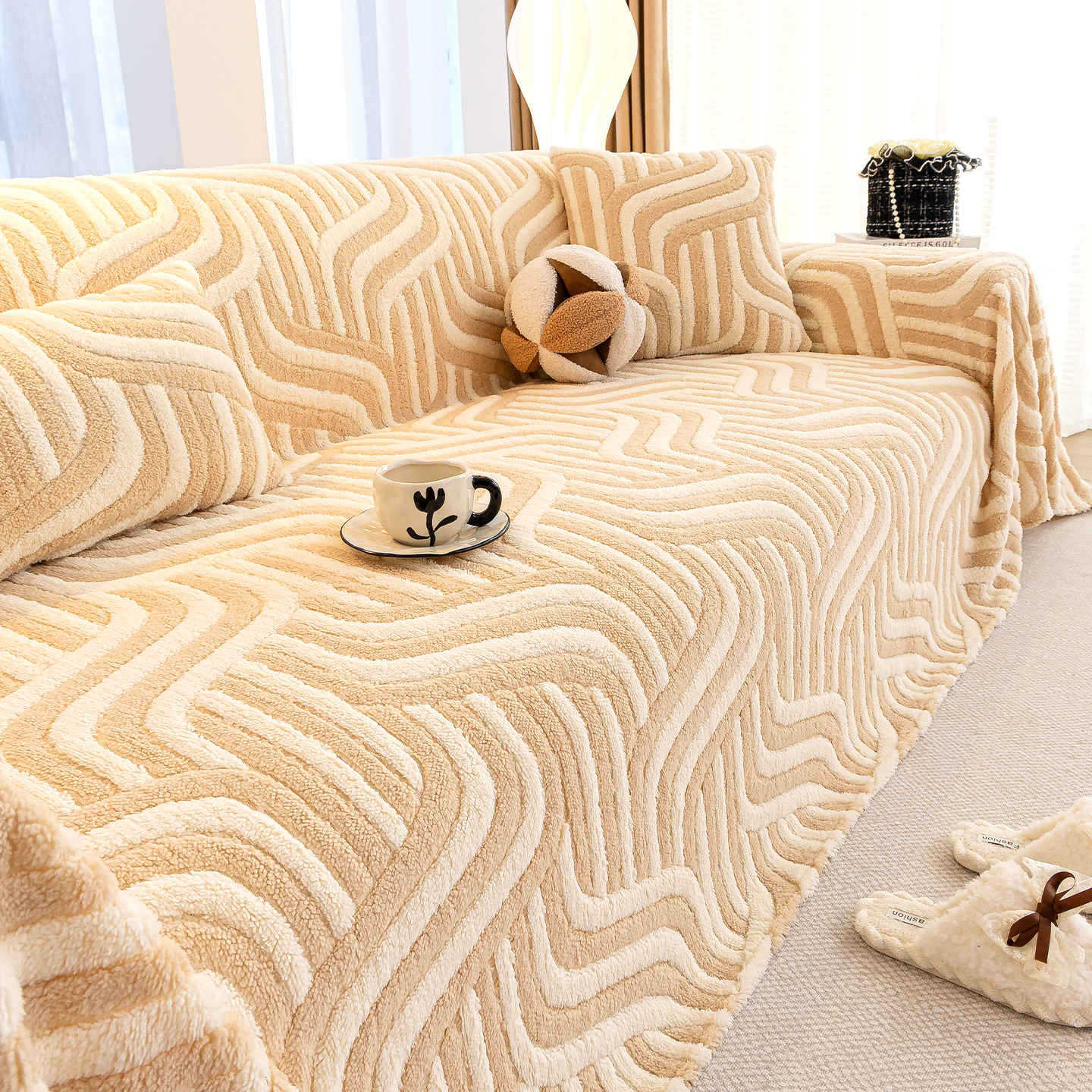 Elegance Chenille Sofa Cover : EM-SC-39