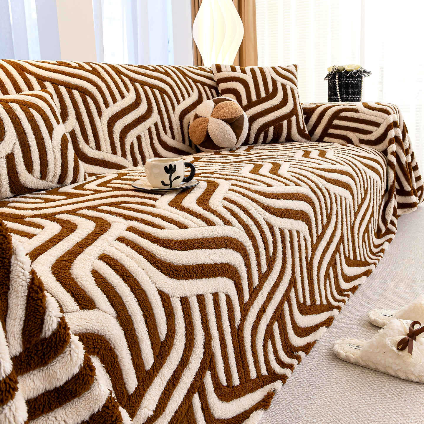 Elegance Chenille Sofa Cover : EM-SC-39