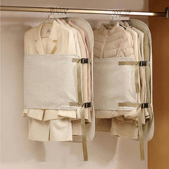 Dustproof Cotton Linen Wardrobe Compression Organizer
