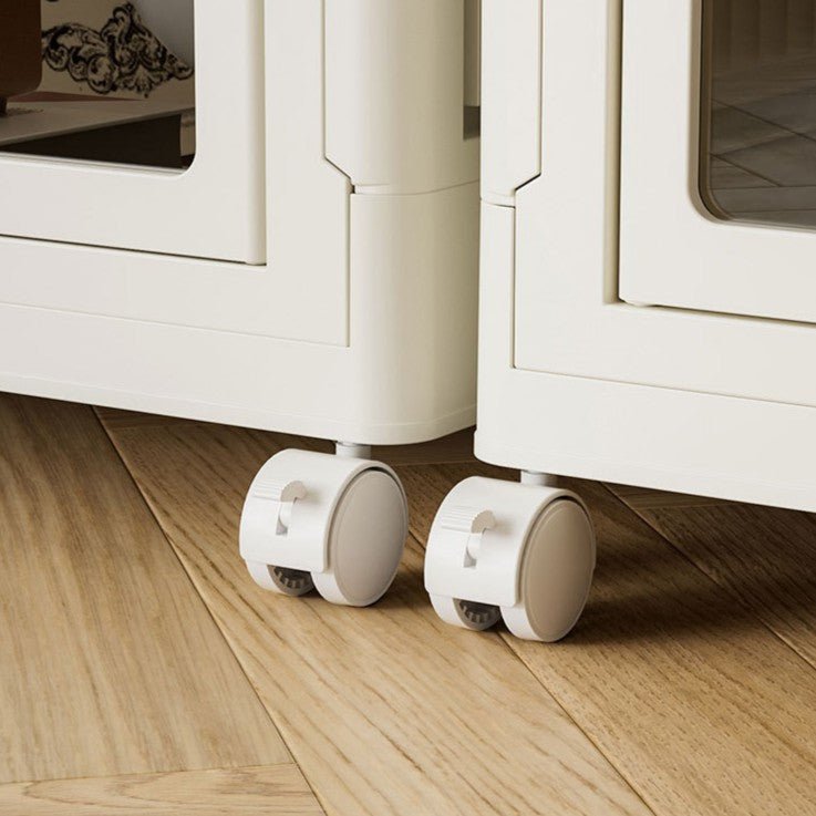 Foldable Storage Wardrobe with 1 Cabinet & 1 Drawer