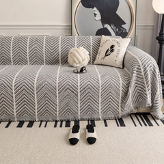 Elegance Chenille Grey Sofa Cover : EM-SC-41