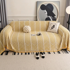 Elegance Chenille Yellow Sofa Cover : EM-SC-41