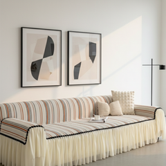 Elegance Chenille Orange Sofa Cover : EM-SC-42