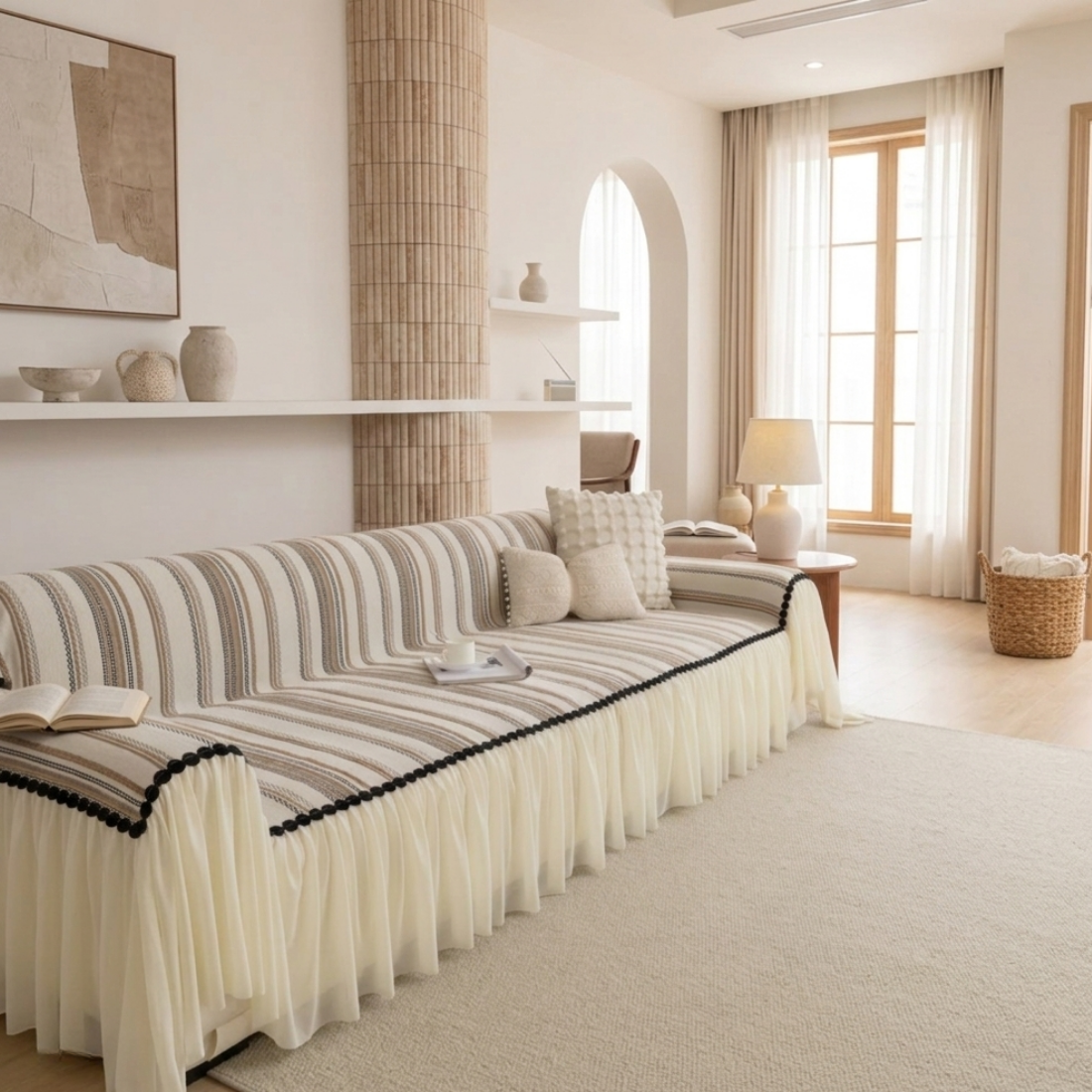 Elegance Chenille Coffee Sofa Cover : EM-SC-42
