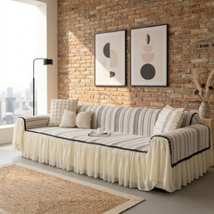 Elegance Chenille Grey Sofa Cover : EM-SC-42