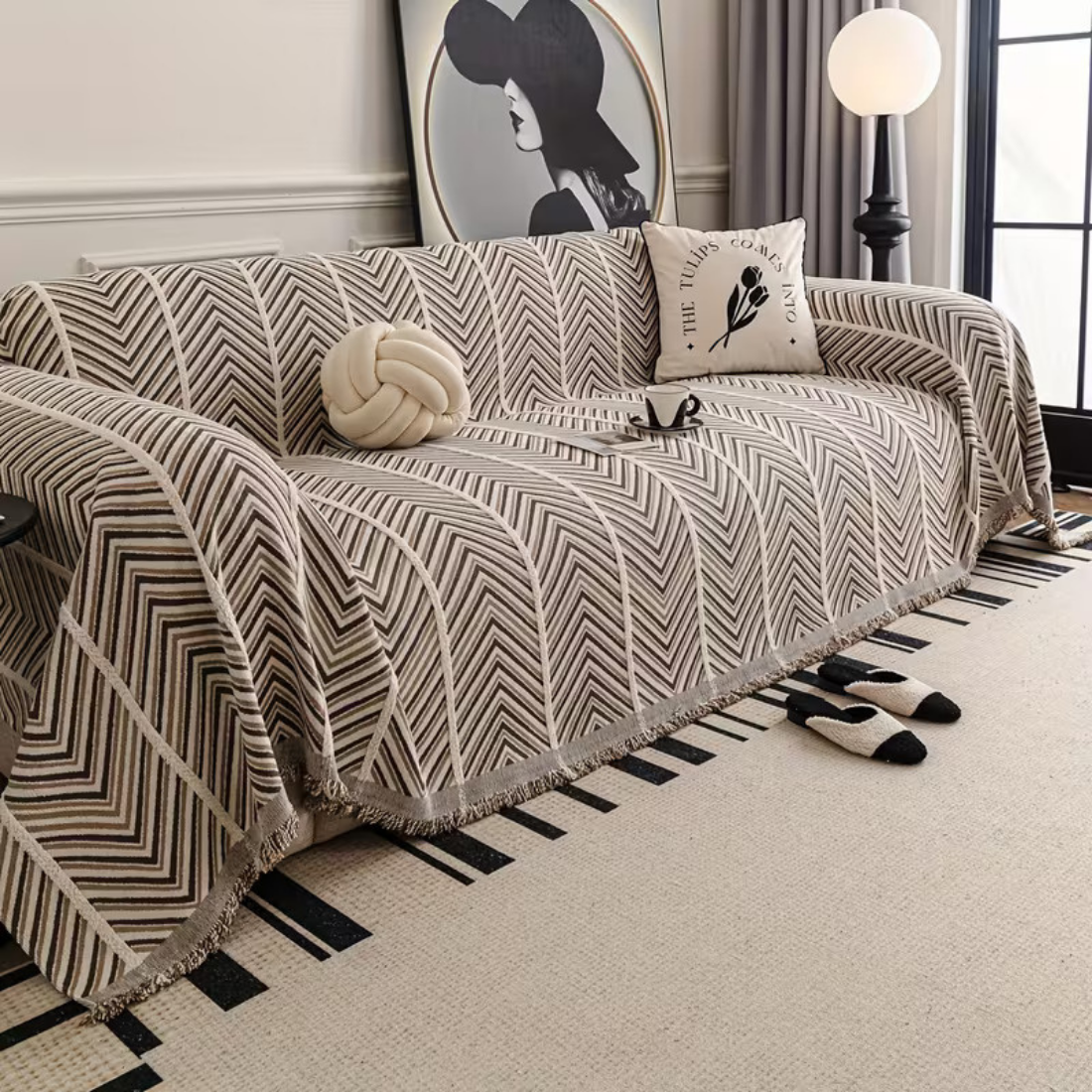 Elegance Chenille Sofa Cover : EM-SC-41