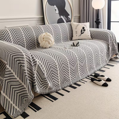 Elegance Chenille Grey Sofa Cover : EM-SC-41
