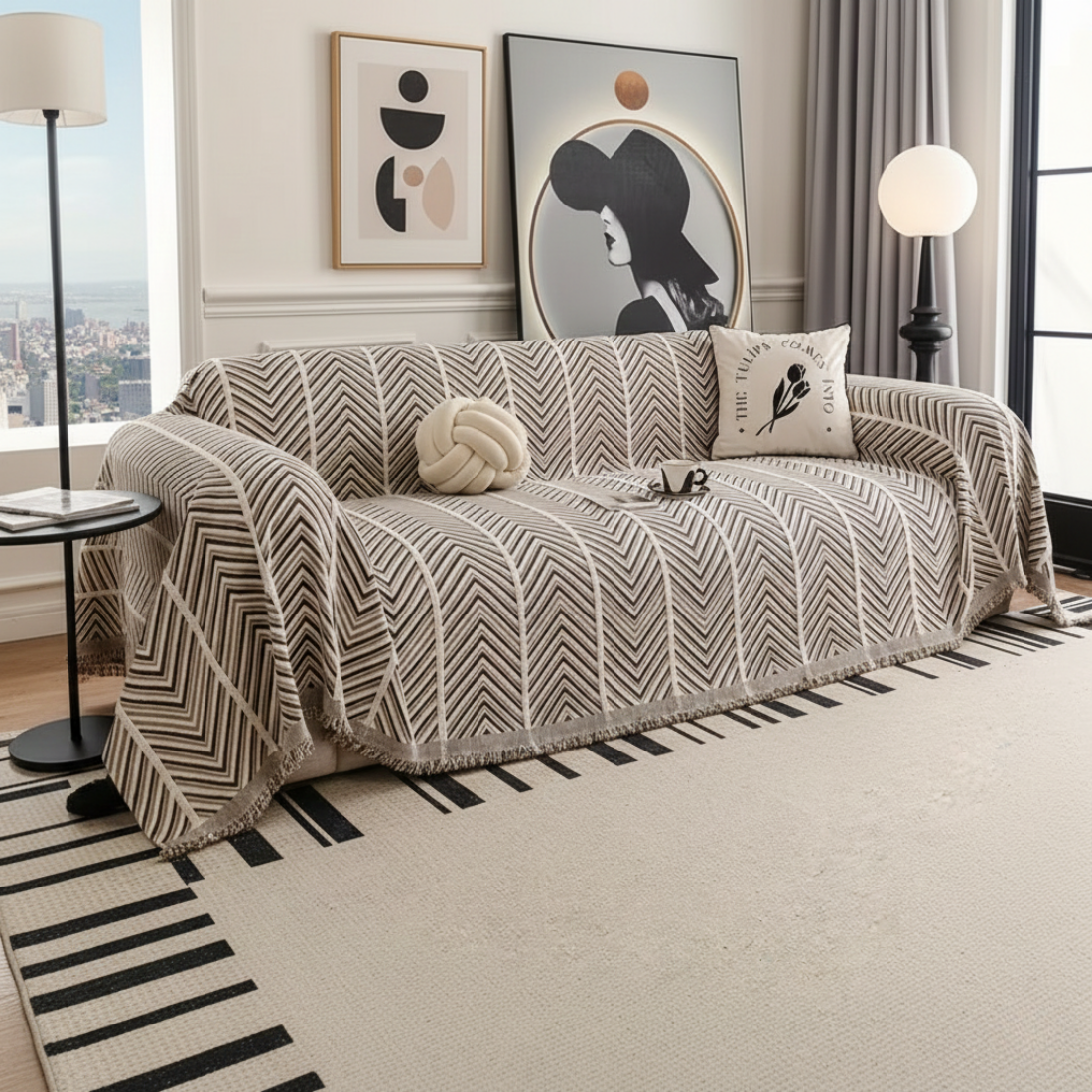 Elegance Chenille Sofa Cover : EM-SC-41