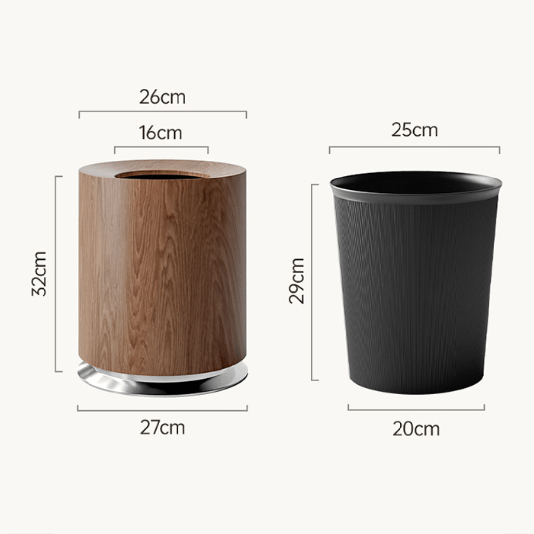 Elegant Floor Trash Can for Bathroom and Kitchen