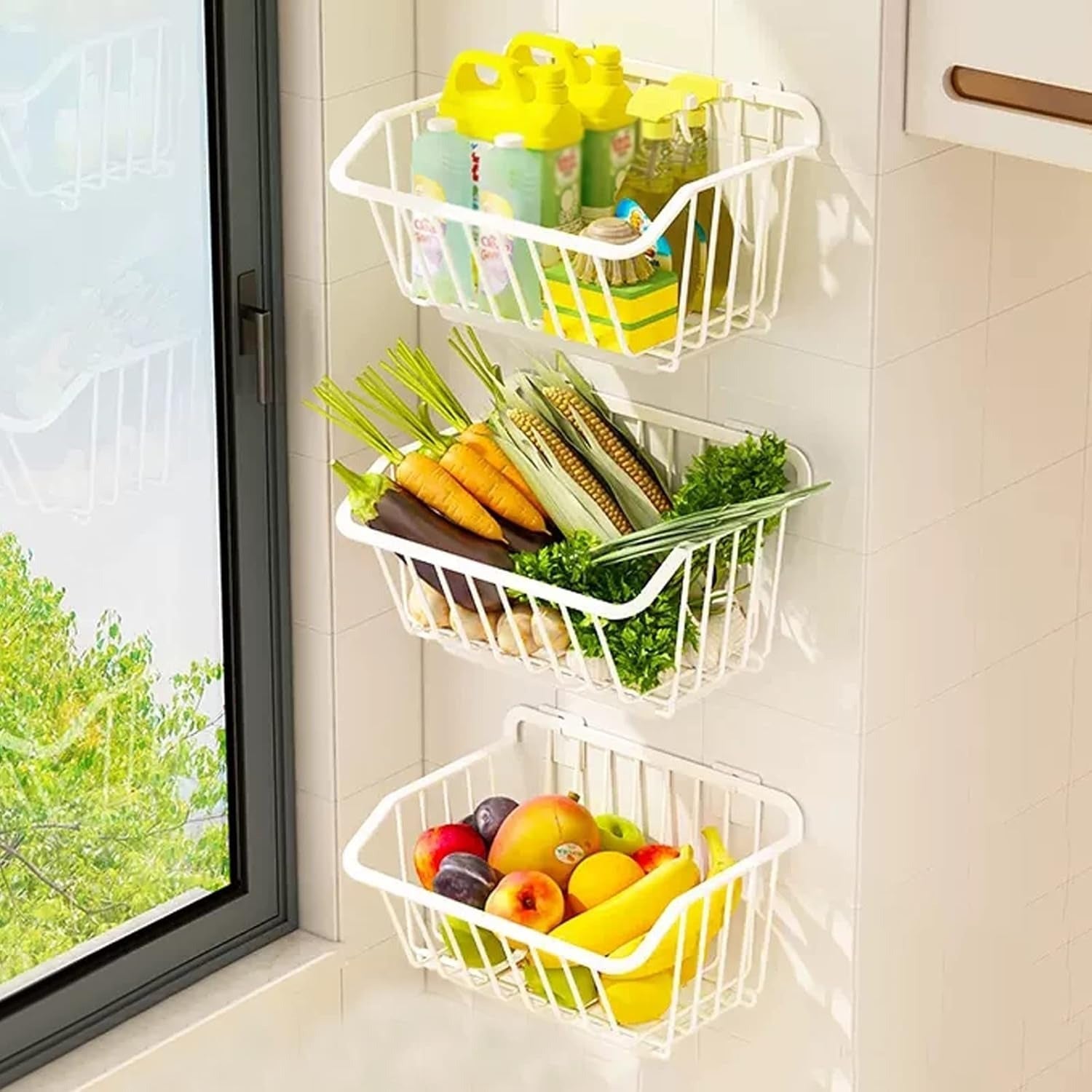 Flexi-Store Stainless Steel Basket Rack