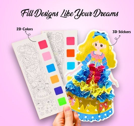 Childhood Infinite Dream Hand-Painted Book + Free Painting Book