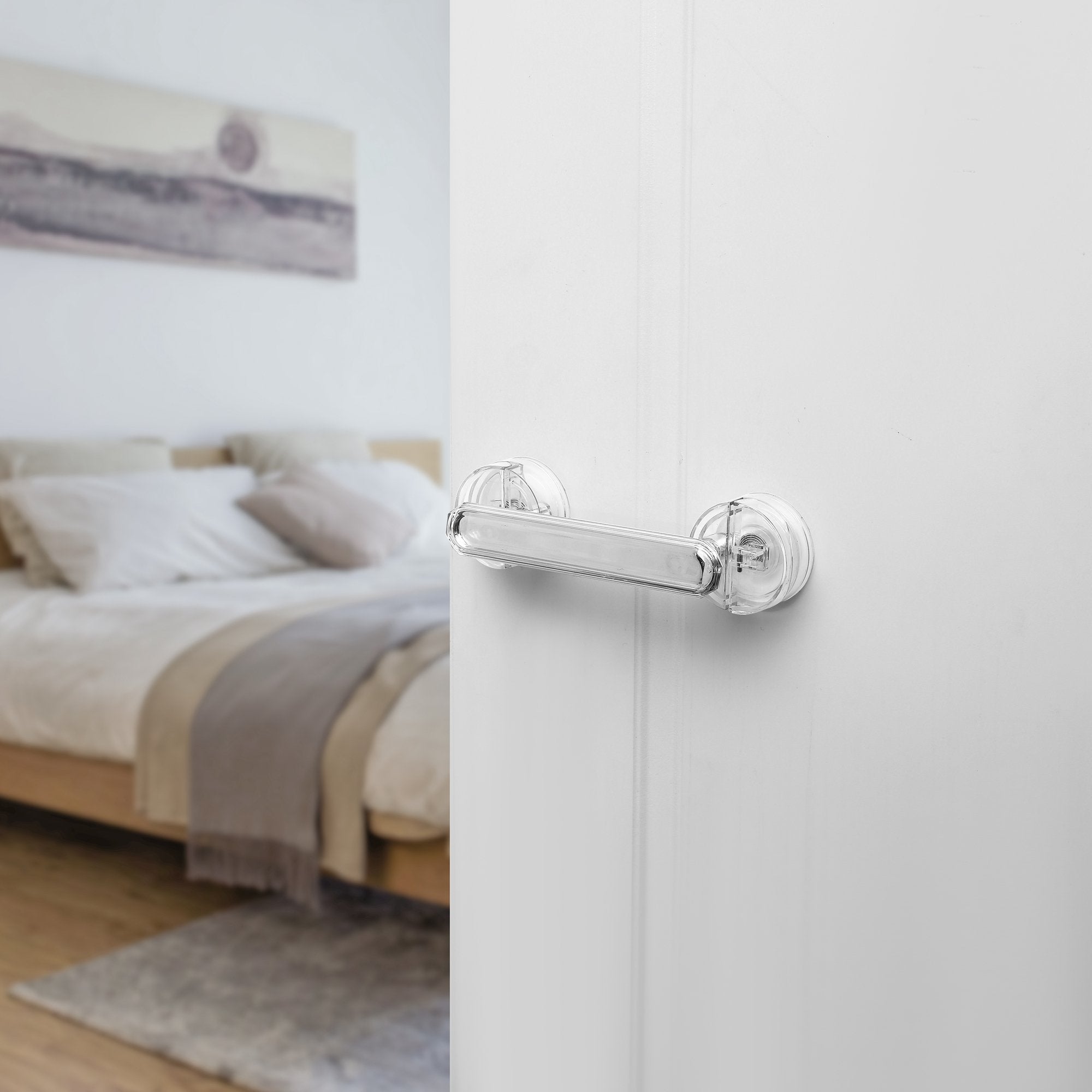 Crystal Punch-Free Door Handle