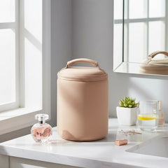 Cylindrical Cosmetic & Toiletry Storage Bag