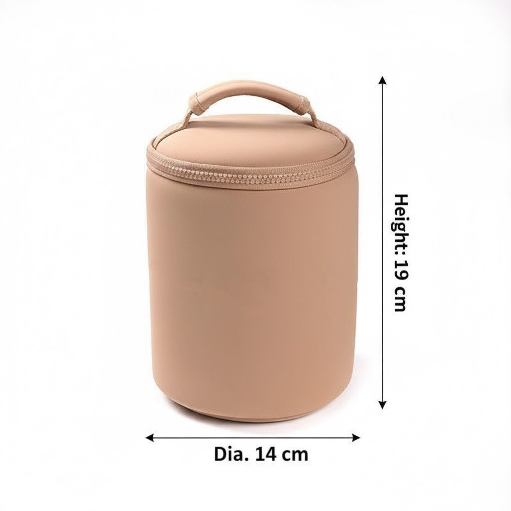 Cylindrical Cosmetic & Toiletry Storage Bag